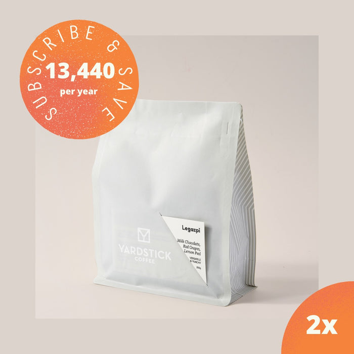 12-Month Subscription: Legazpi (2x 250g or 1x 1kg Coffee)