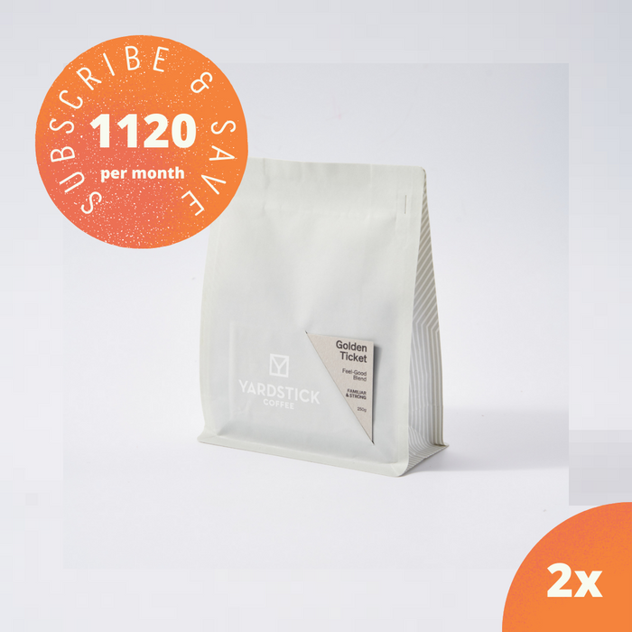 Subscription: Golden Ticket (2x 250g or 1x 1kg Coffee)
