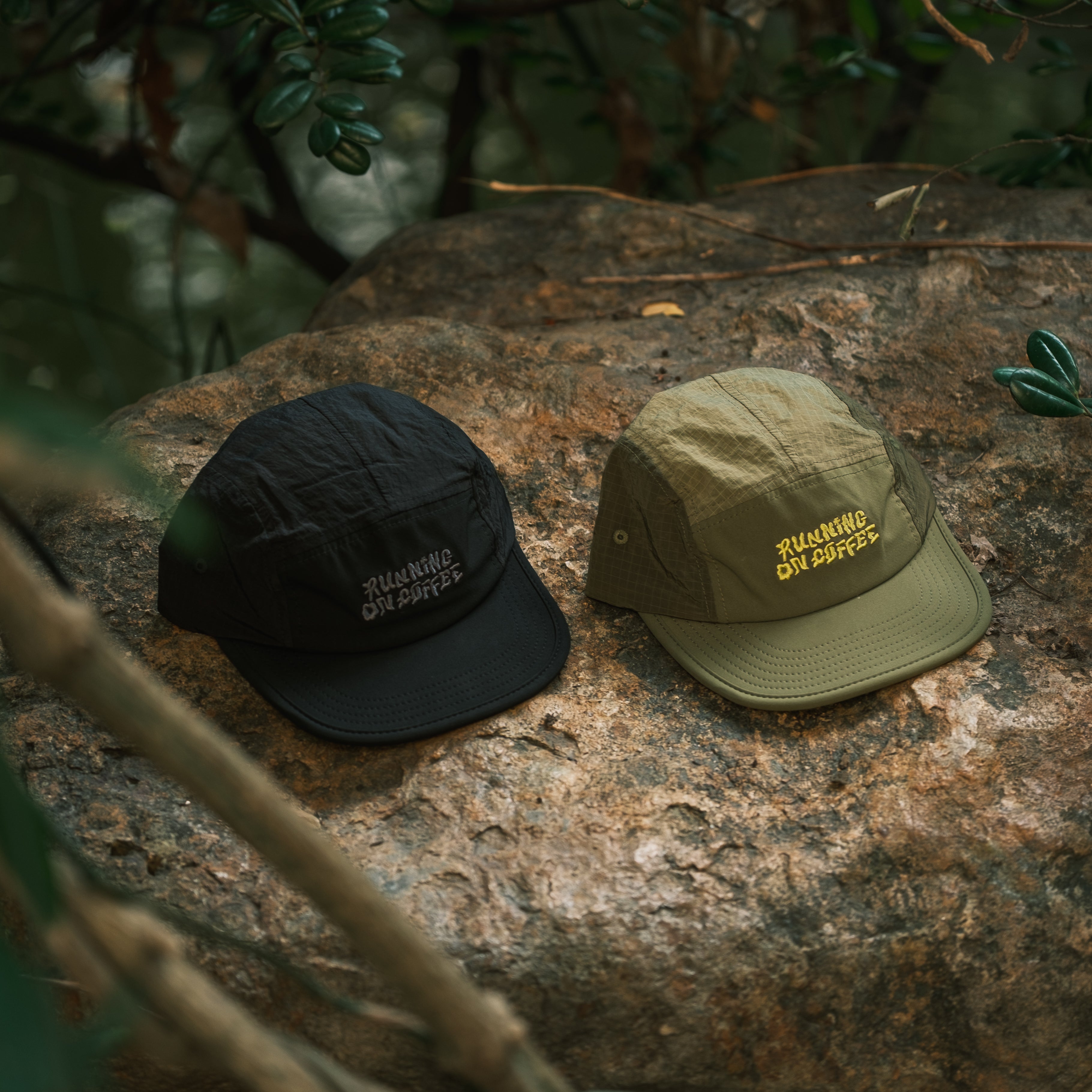 Running on Coffee 5-Panel Daily Cap