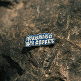 Running in Coffee Enamel Pin