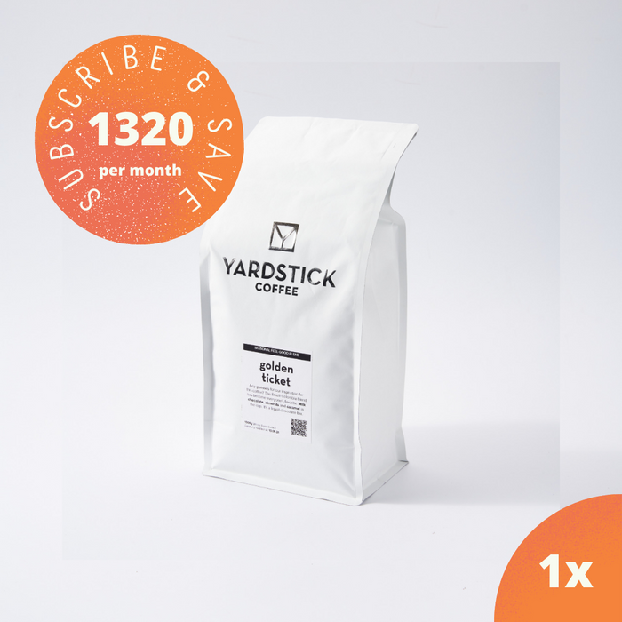 Subscription: Golden Ticket (2x 250g or 1x 1kg Coffee)